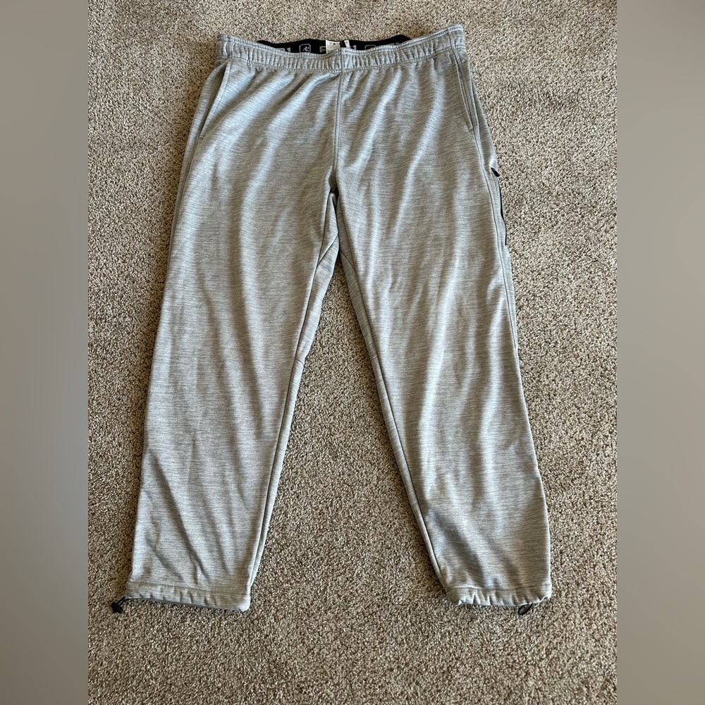 And1 Men’s Tech Fleece sweatpants Gray Basketball Pants Slim Fit  Size 2XL